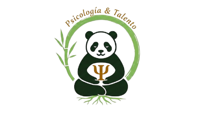 Psicología & Talento - Panda Logo